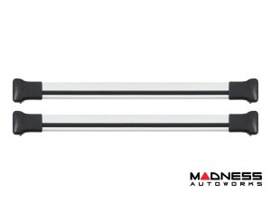 Jeep Renegade Roof Rack Cross Bars - for models w/ factory roof rails - Silver (2015-2024)